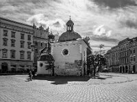 St Adalbert Church, Krakow  Advanced Mono Print by Pauline O'Flaherty