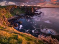 Dunluce Sunset  Commended Advanced Colour Print by Arnie McAllister